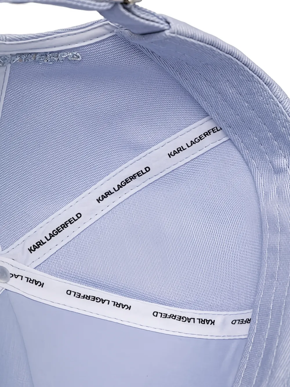 Karl Lagerfeld Honkbalpet met geborduurd logo Blauw