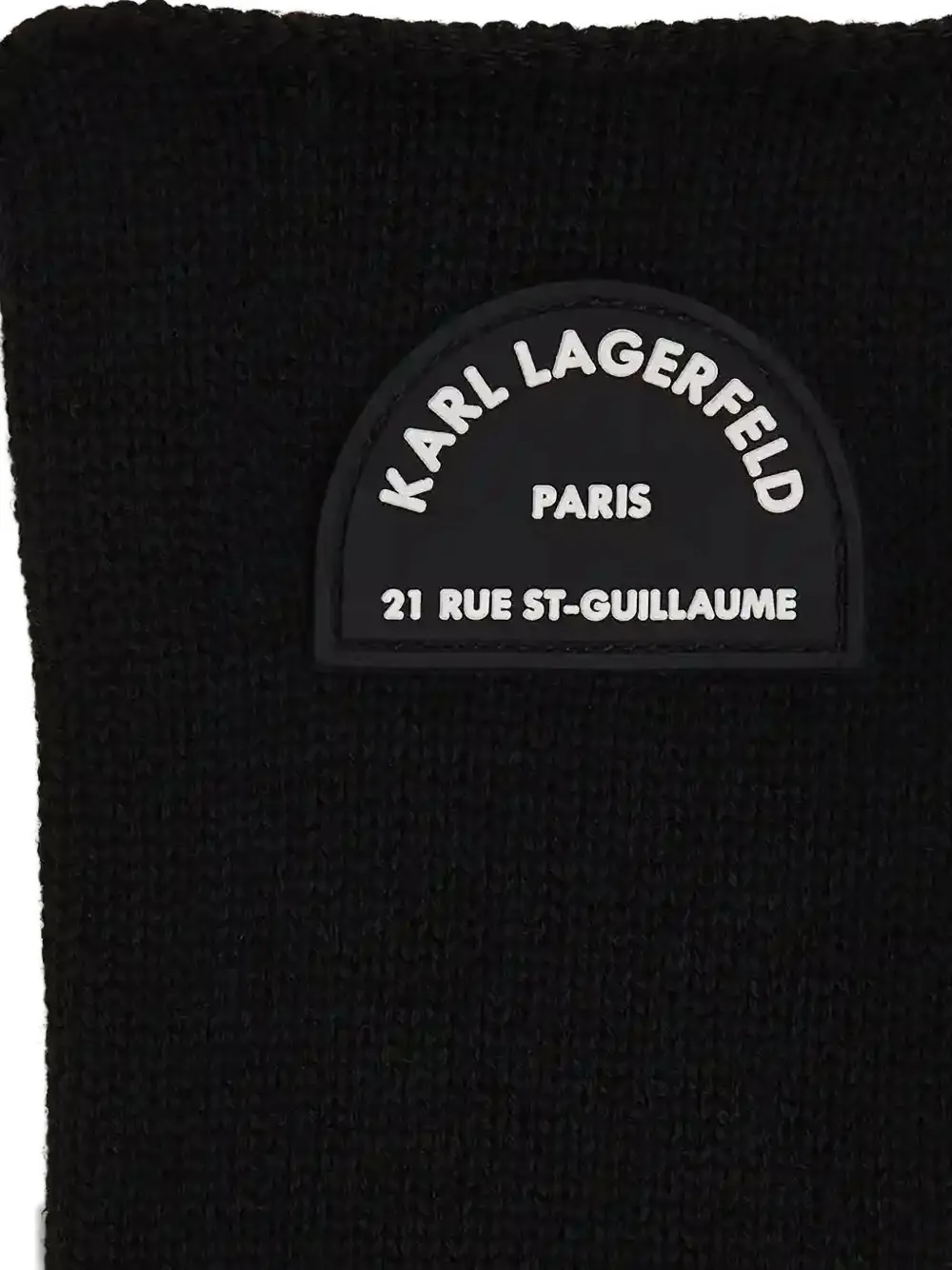 Karl Lagerfeld Handschoenen met logopatch Zwart