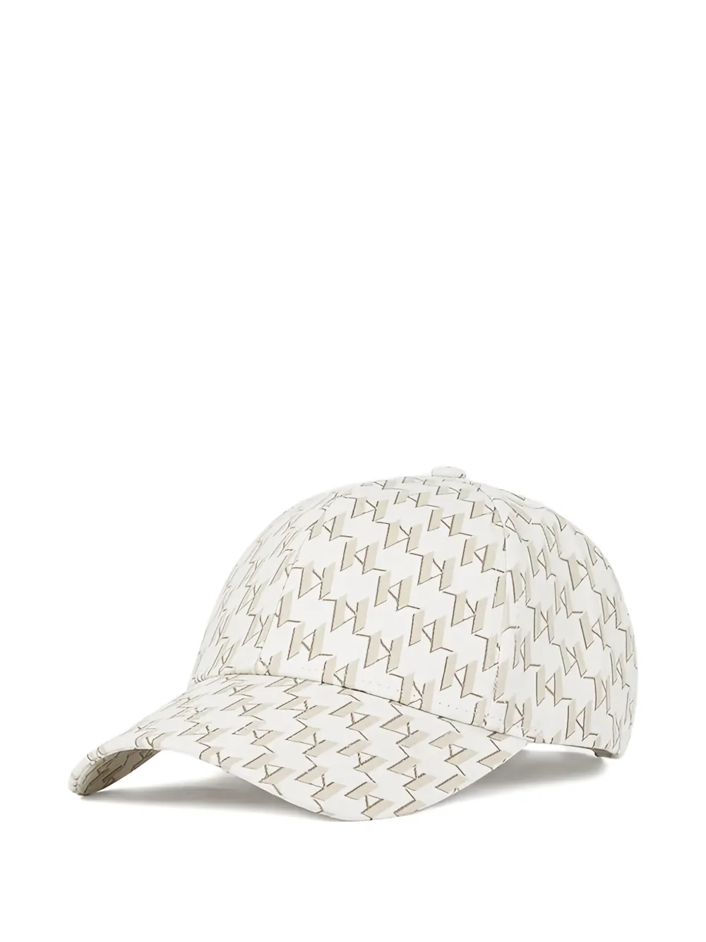 Karl Lagerfeld Monogram-pattern Cap In White