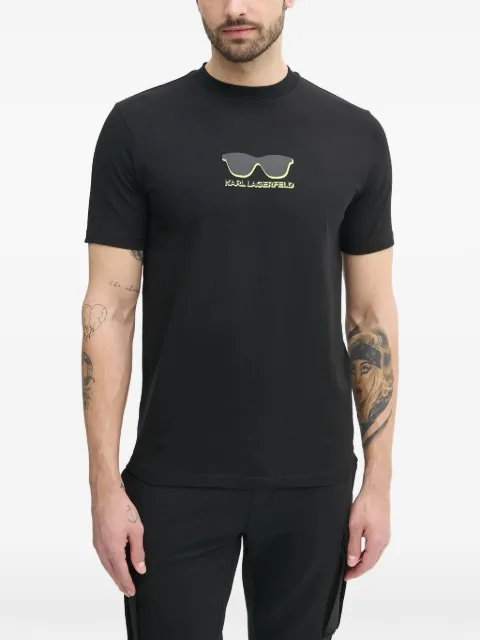 Karl Lagerfeld Camiseta com gráfica de óculos