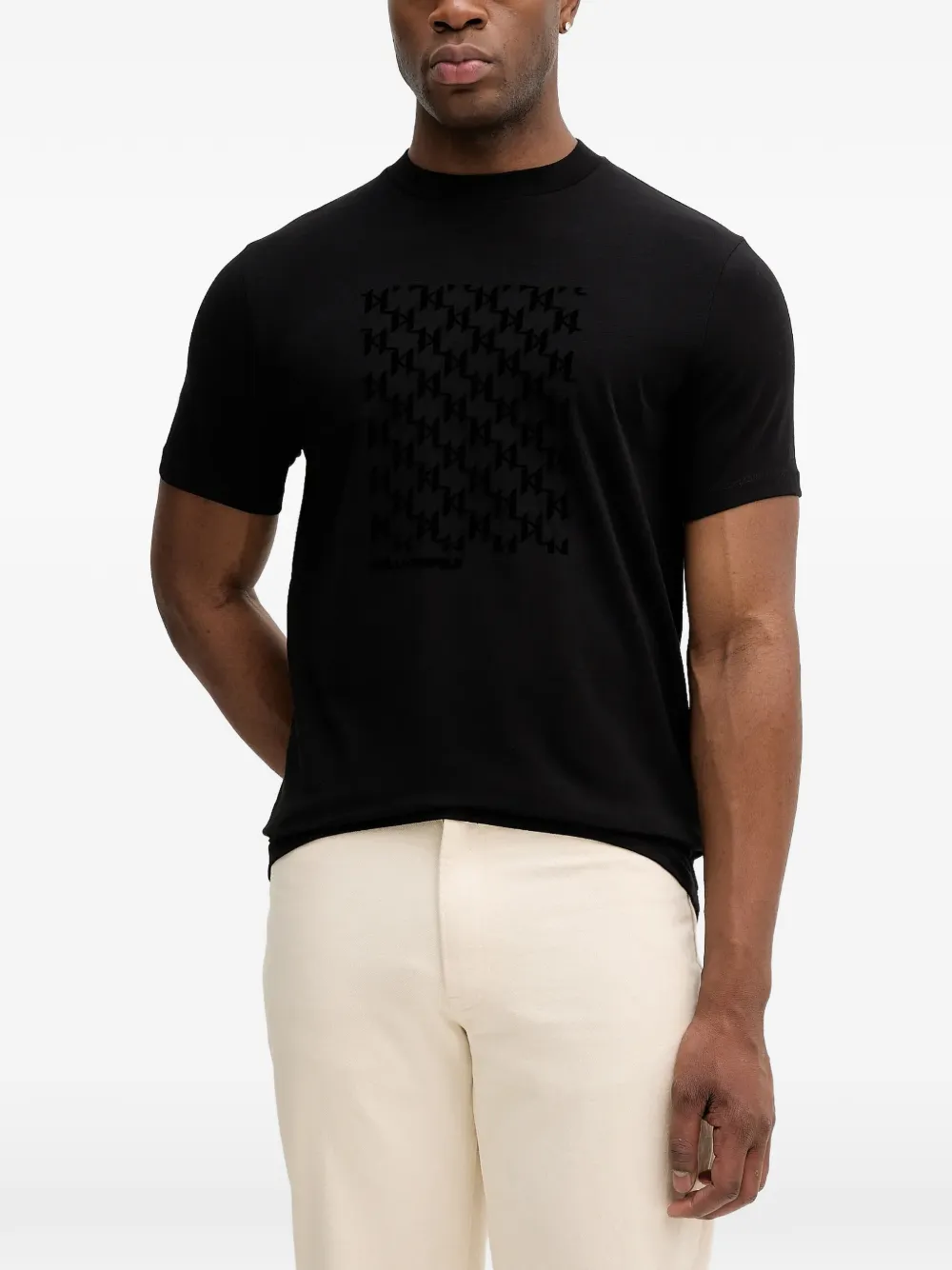 Karl Lagerfeld logo-detail T-shirt - Nero
