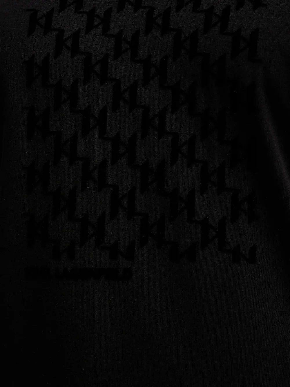 Karl Lagerfeld logo-print T-shirt Zwart