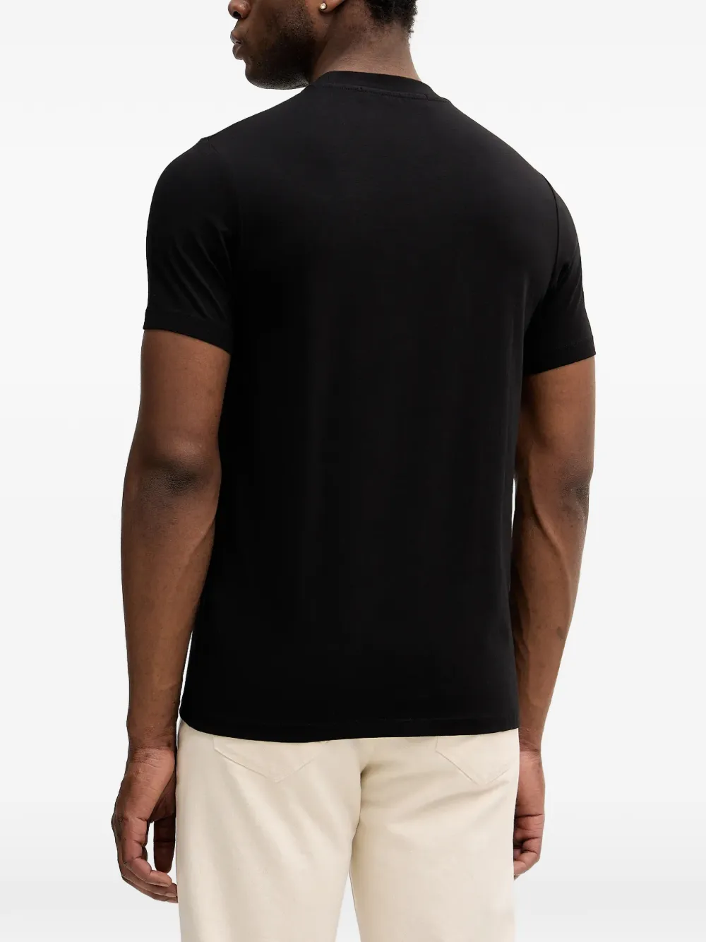 Karl Lagerfeld logo-print T-shirt Zwart