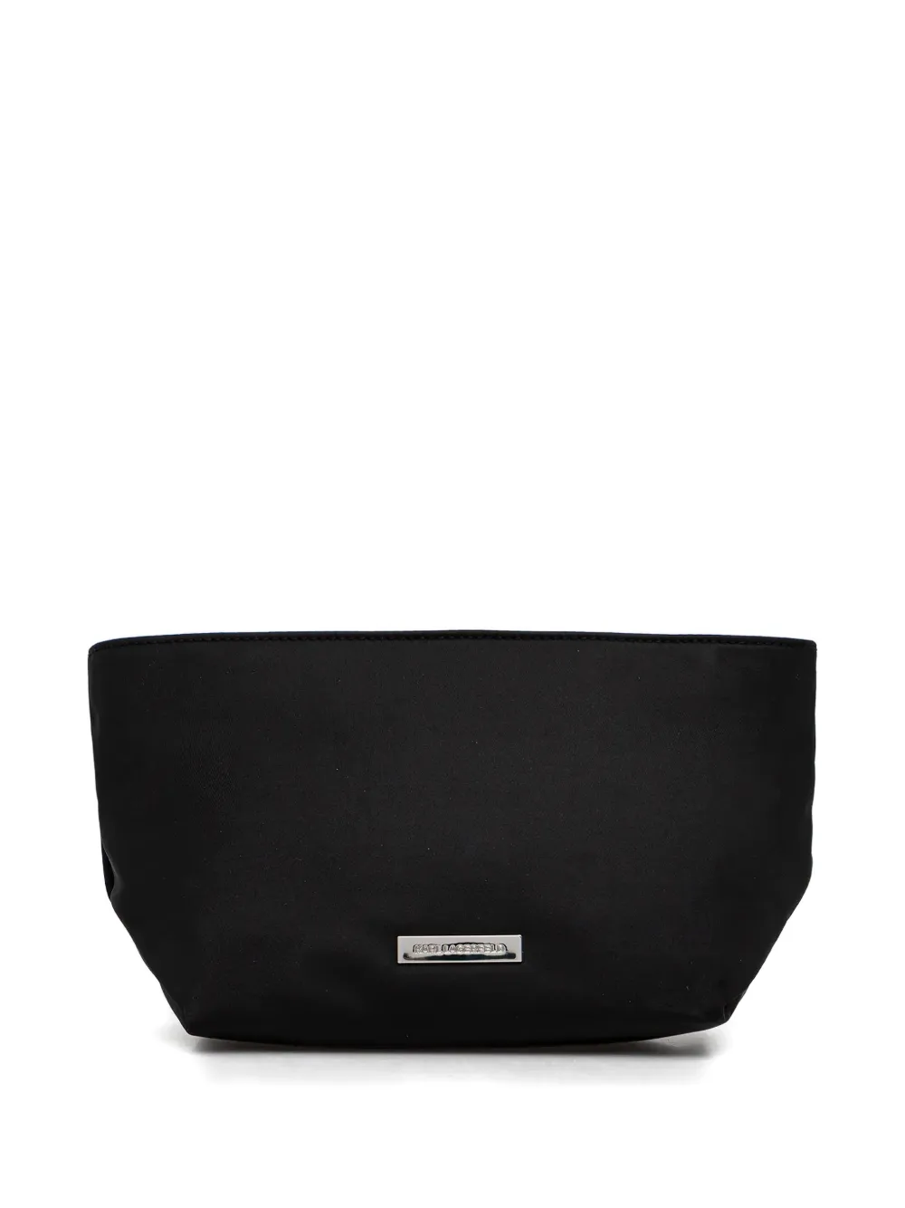 Karl Lagerfeld logo plaque make up bag - Nero