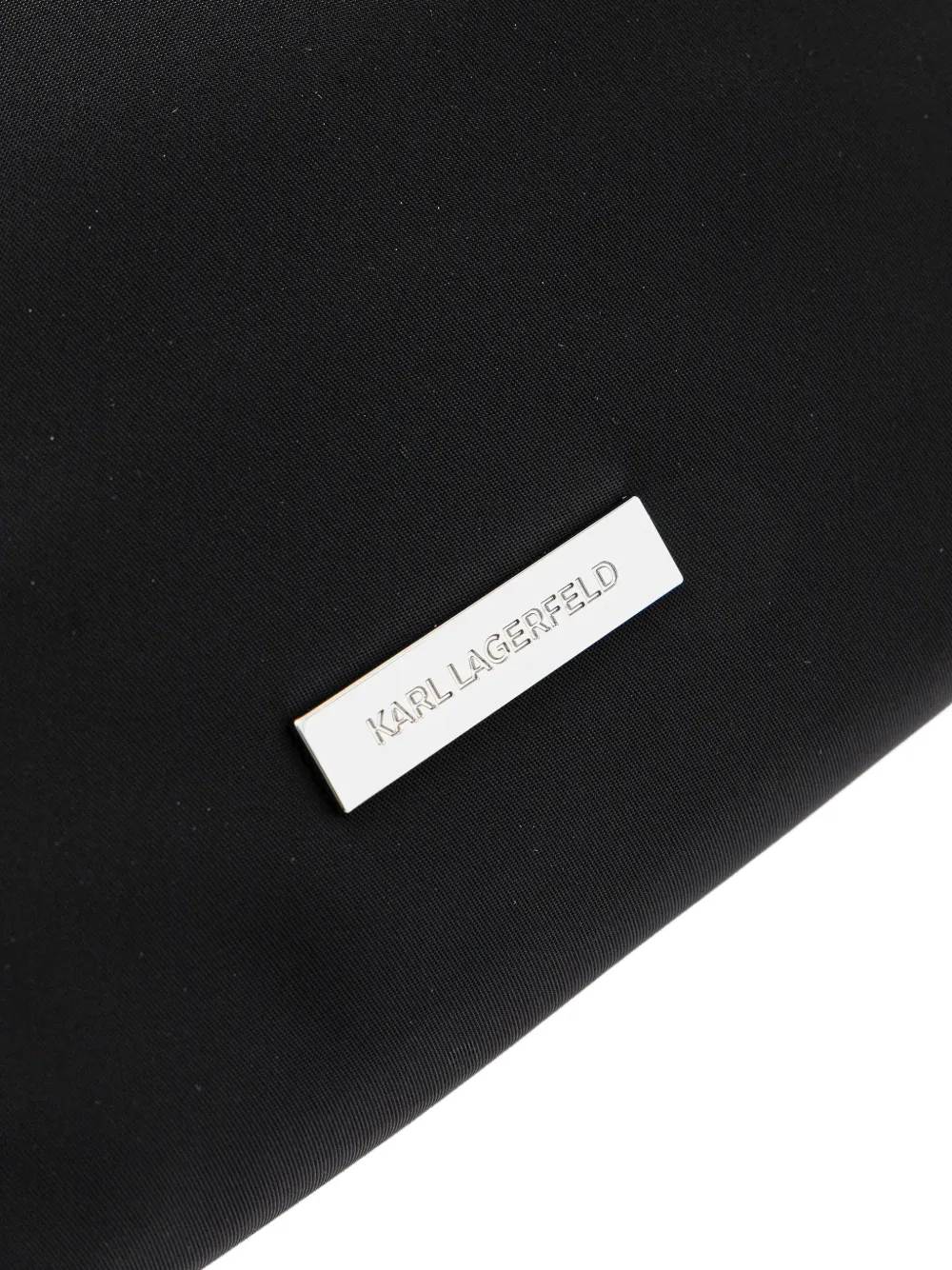 Karl Lagerfeld Make-up tas met logoplakkaat Zwart
