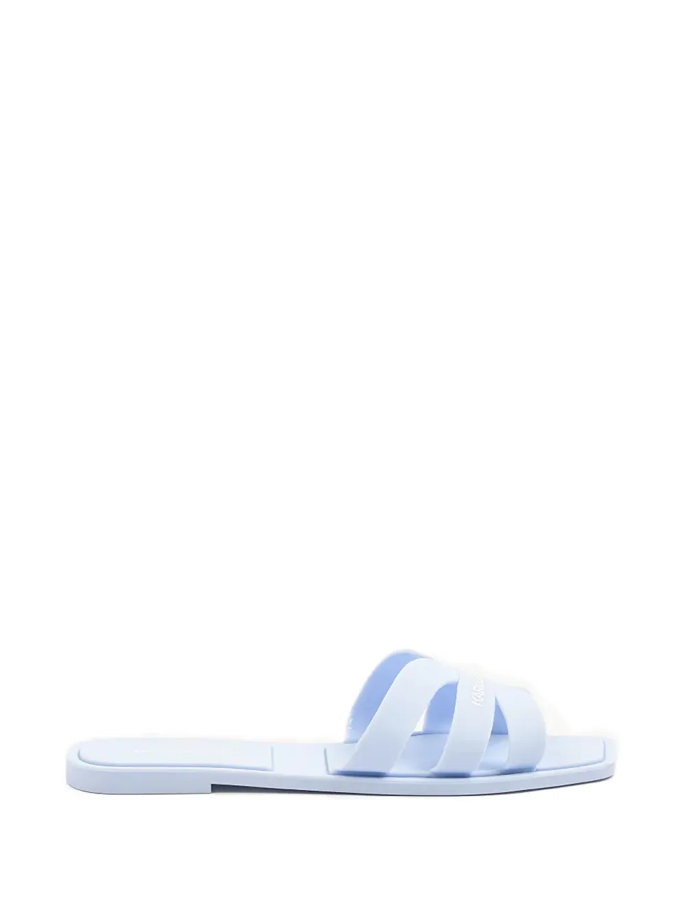 Karl Lagerfeld Jelly IV logo-detail slides Blauw