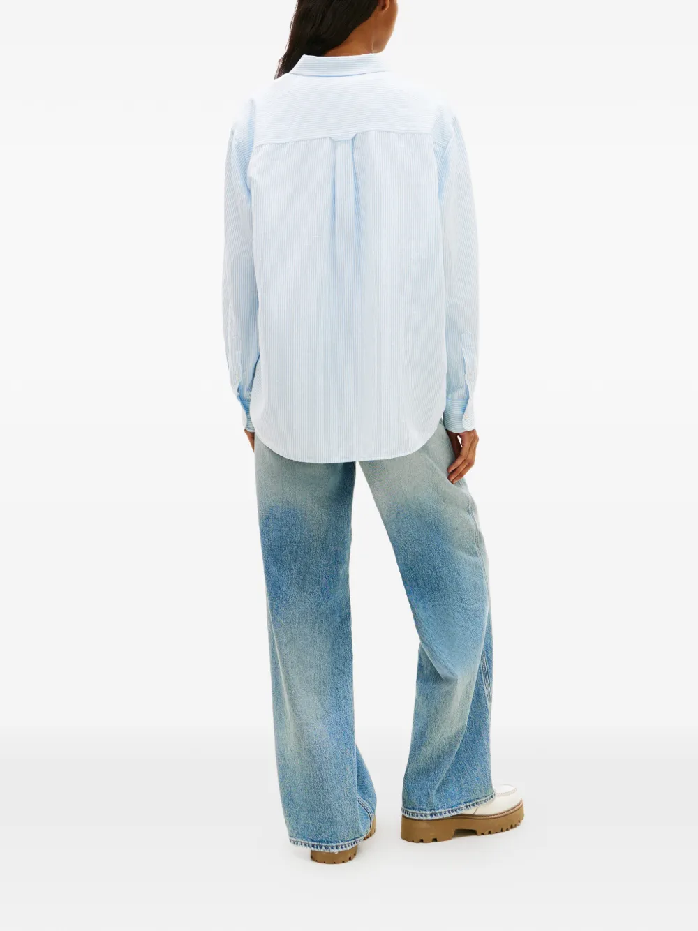  Tommy Hilfiger Striped-pattern Shirt - Blue 