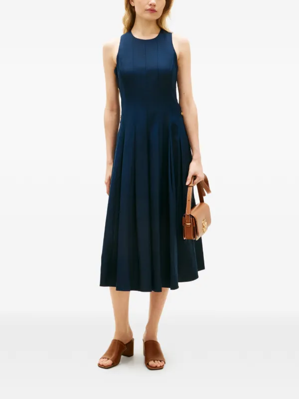 Tommy Hilfiger Pleated Midi Dress | Blue | FARFETCH