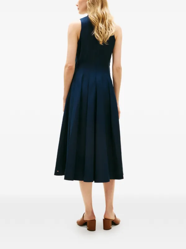 midi aline dresses Square Neck Velvet A-line Midi Dress