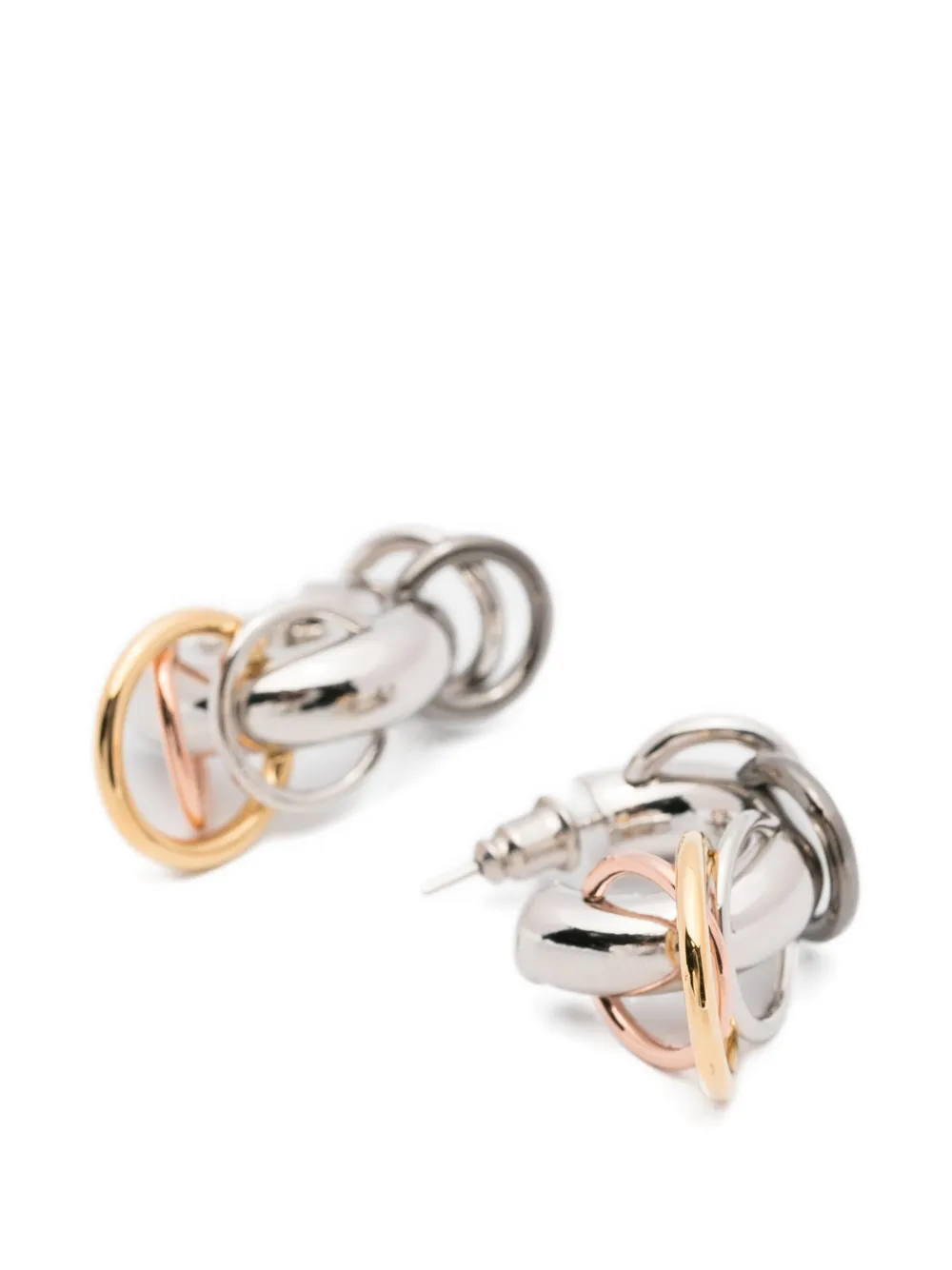  Panconesi Pierced Hoops Earrings - Silver 