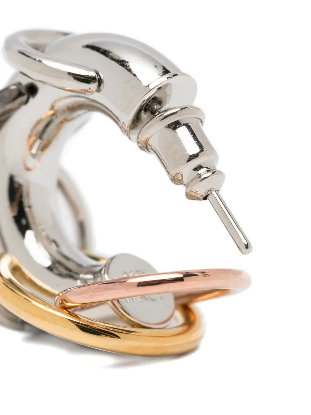  Panconesi Pierced Hoops Earrings - Silver 