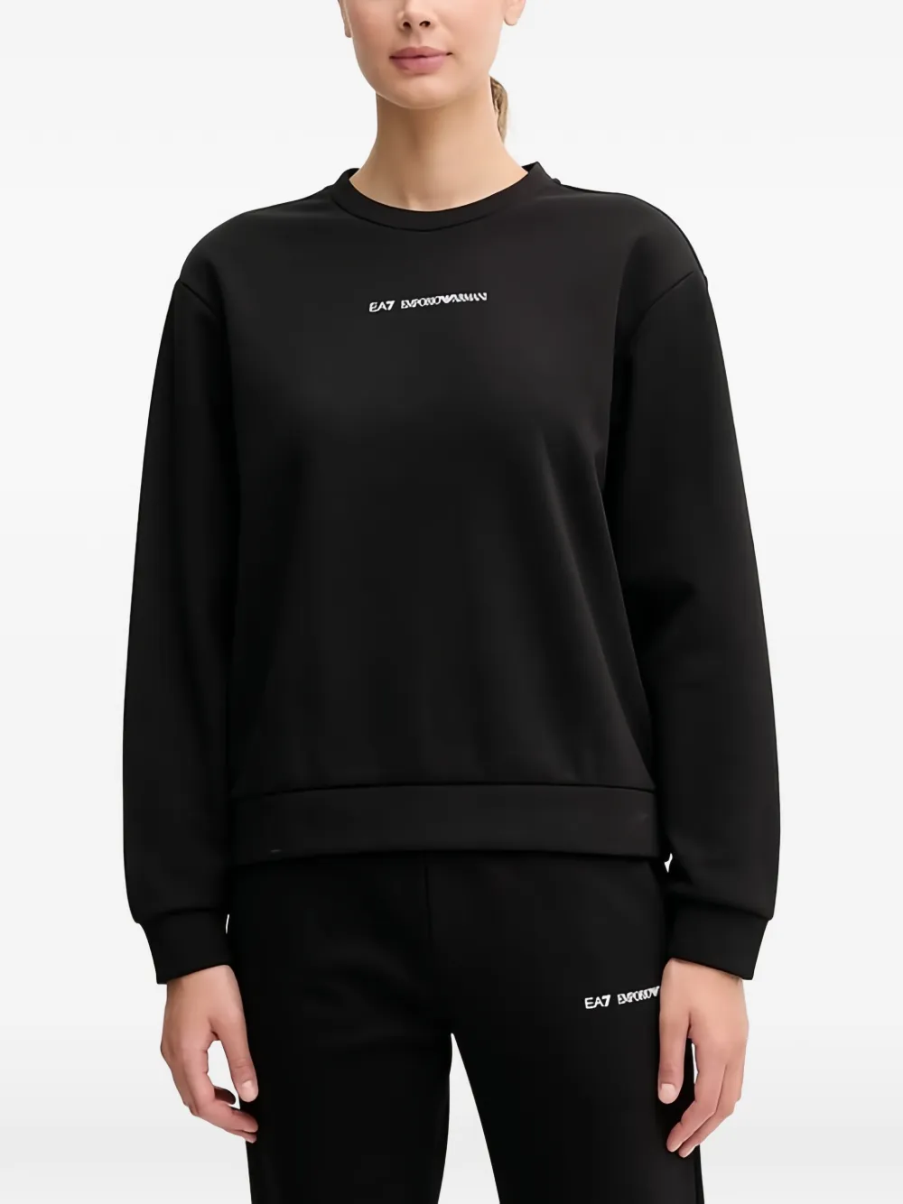 Ea7 Emporio Armani logo sweatshirt - Nero
