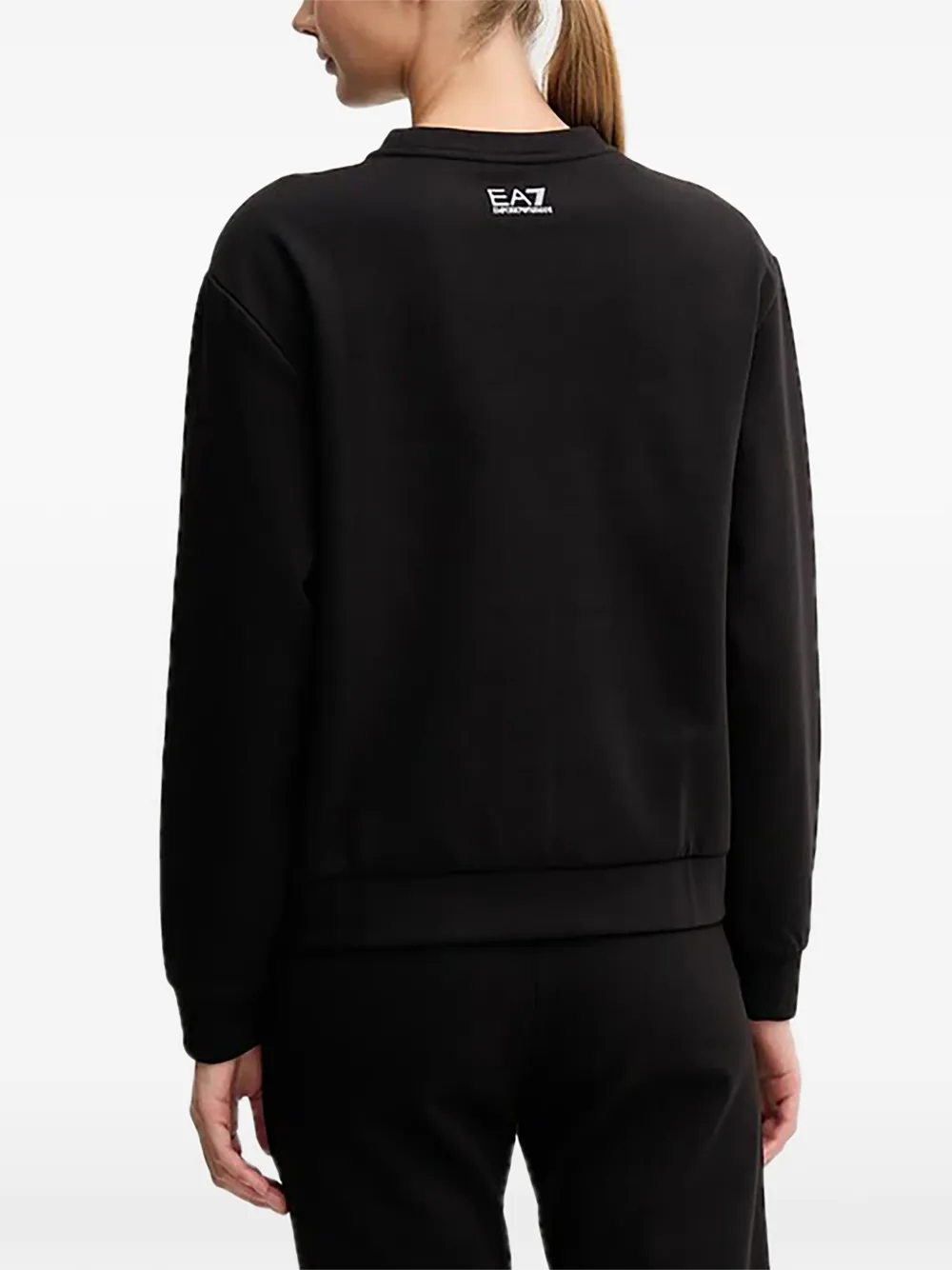 Ea7 Emporio Armani logo sweatshirt Zwart
