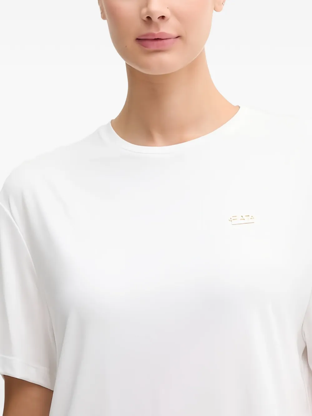 Ea7 Emporio Armani T-shirt met logodetail Wit