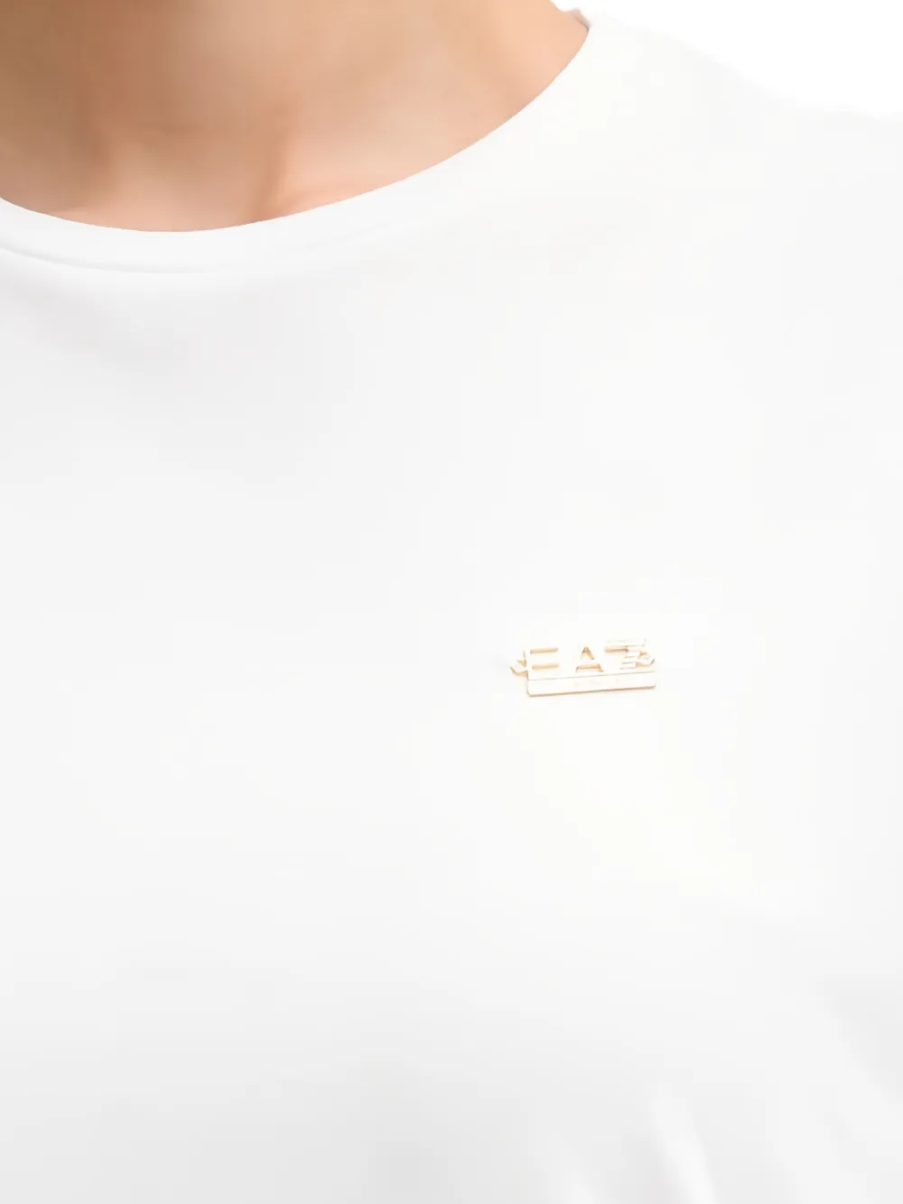 Ea7 Emporio Armani T-shirt met logodetail Wit