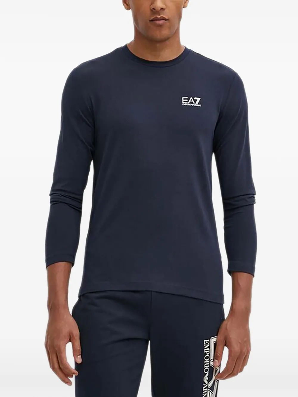 Ea7 Emporio Armani long-sleeve T-shirt - Blu