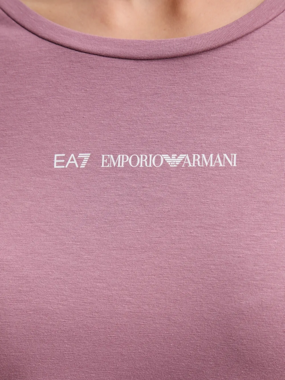 Ea7 Emporio Armani T-shirt met logo Paars