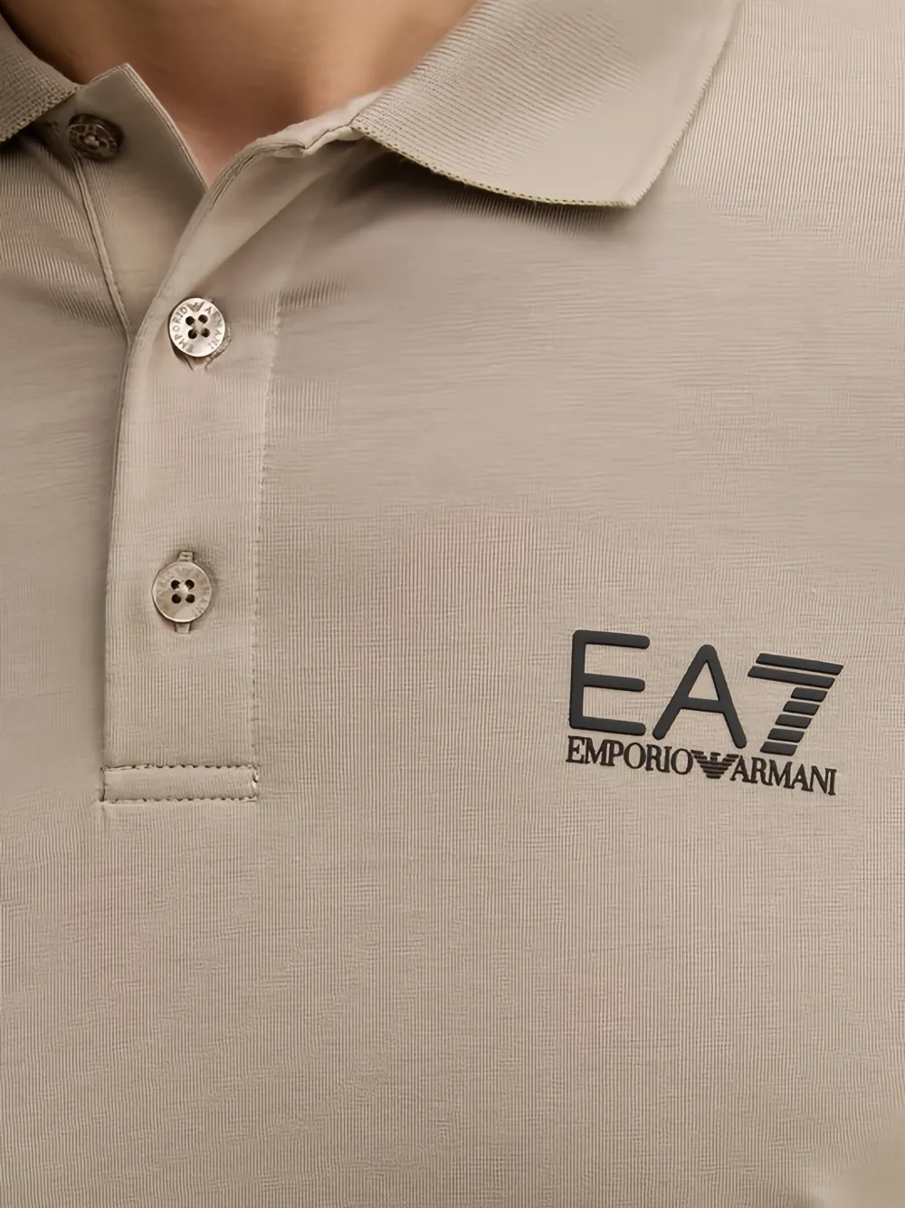 Ea7 Emporio Armani Core Identity poloshirt Beige