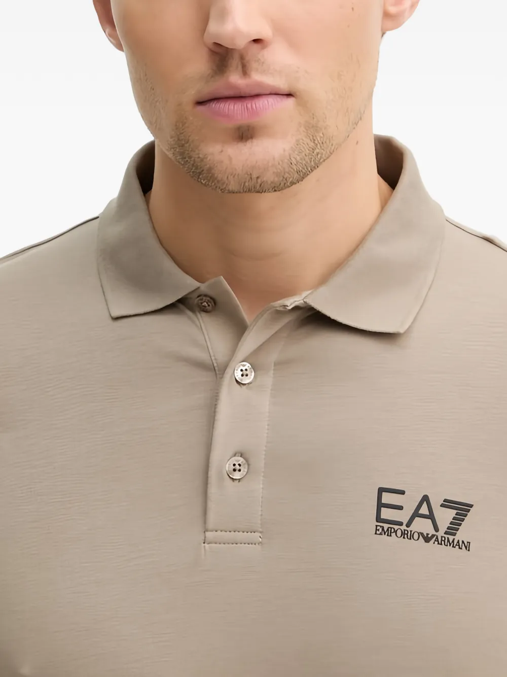 Ea7 Emporio Armani Core Identity poloshirt Beige