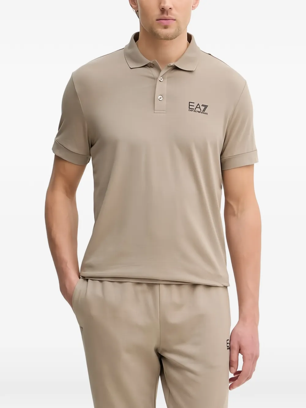 Ea7 Emporio Armani core identity polo shirt - Toni neutri