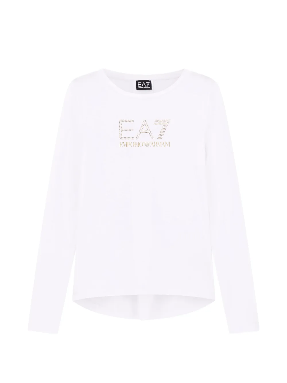 Ea7 Emporio Armani studded details T-shirt - Bianco