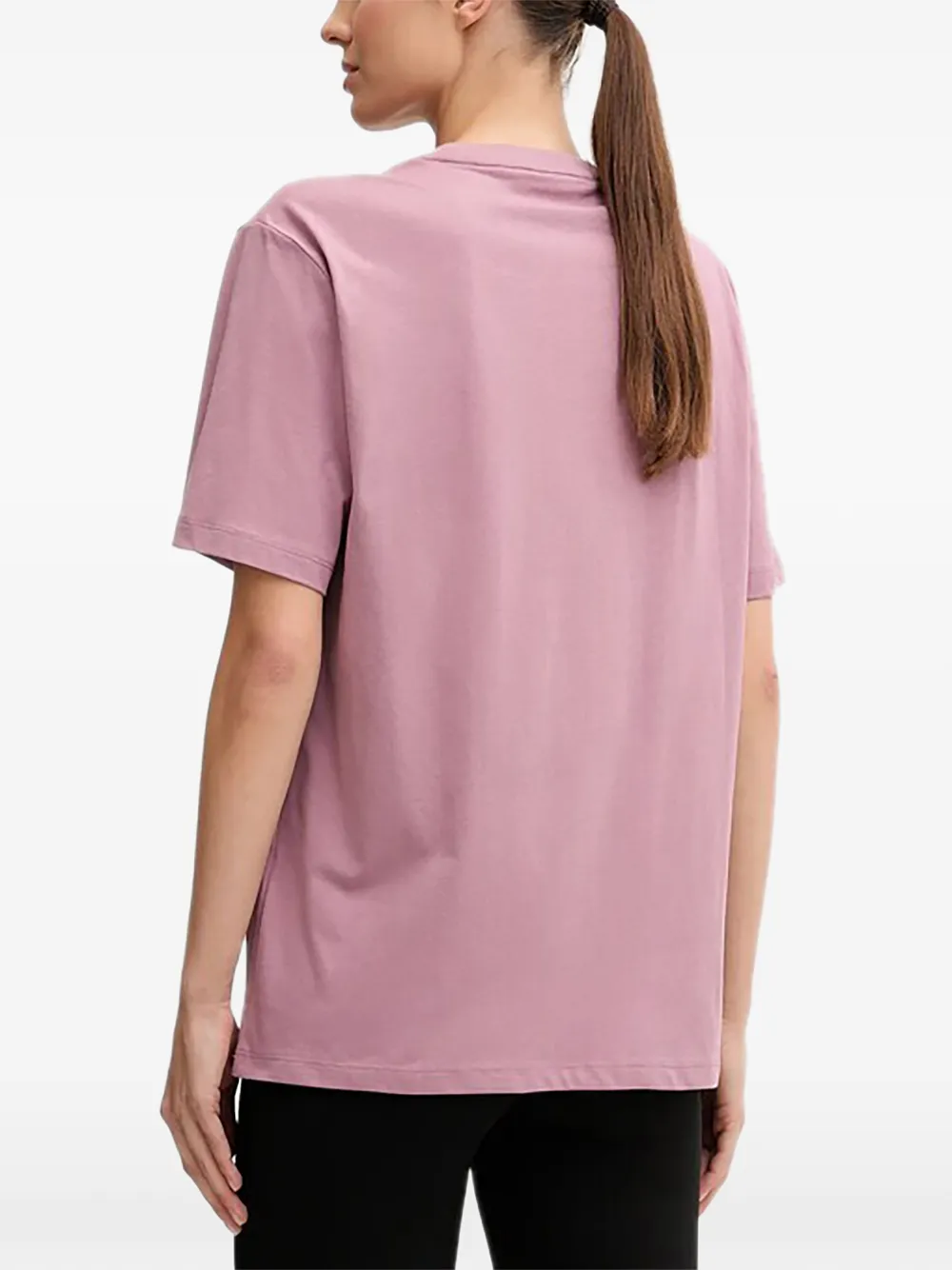Ea7 Emporio Armani T-shirt met logoprint Roze