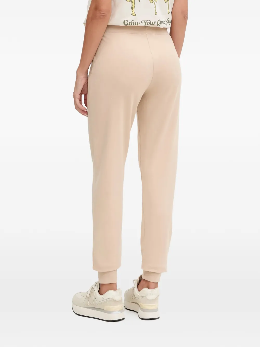 Ea7 Emporio Armani drawstring-waist track pants Beige