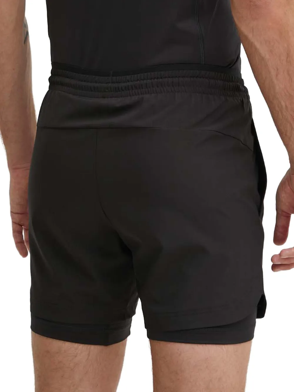 Ea7 Emporio Armani logo-print track shorts Zwart
