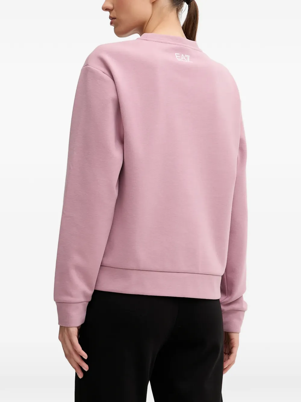 Ea7 Emporio Armani Sweater met logoprint Roze