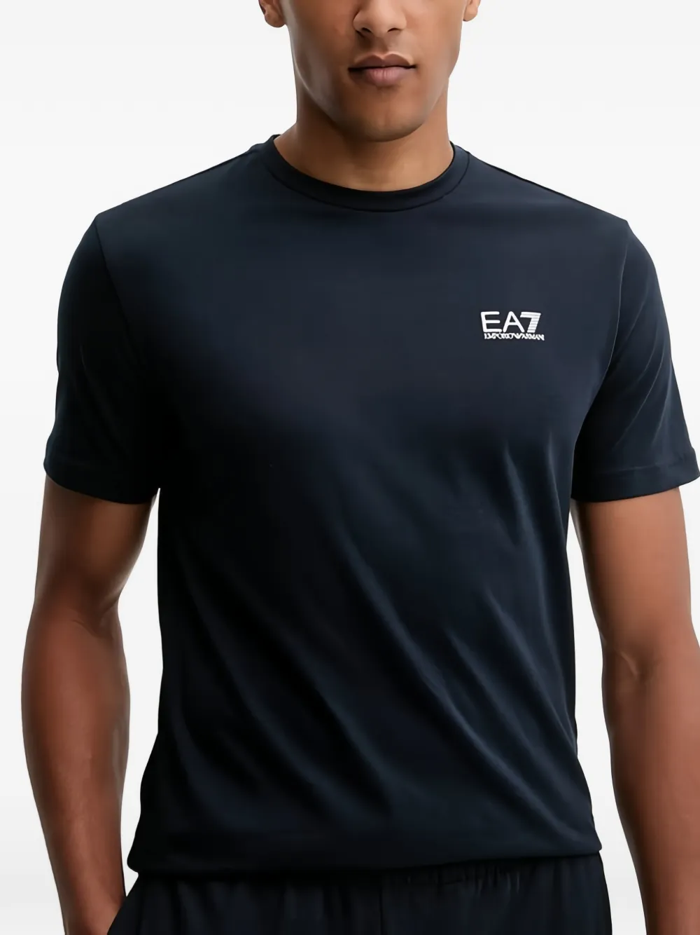 Ea7 Emporio Armani T-shirt met logo Blauw