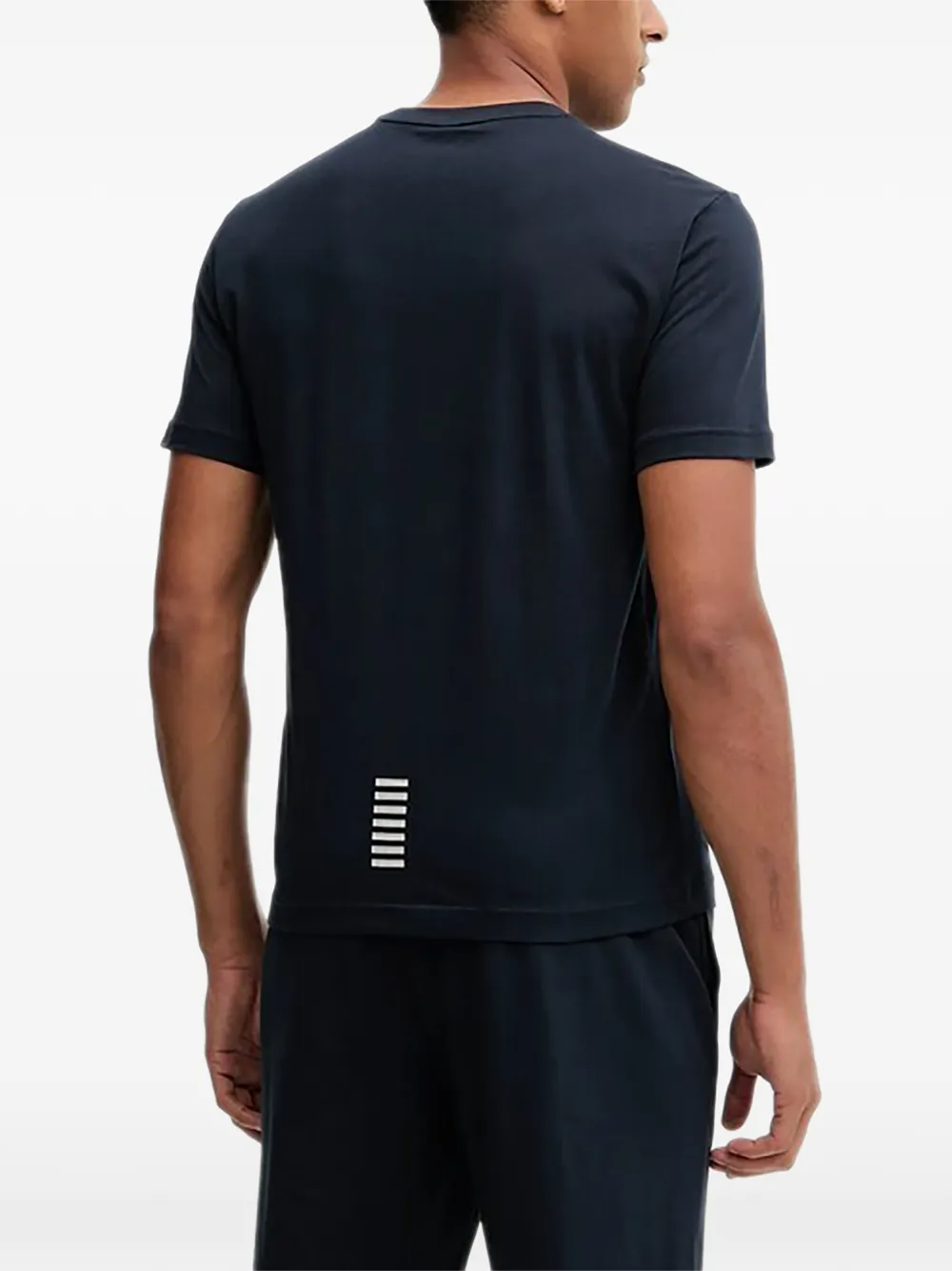 Ea7 Emporio Armani T-shirt met logo Blauw