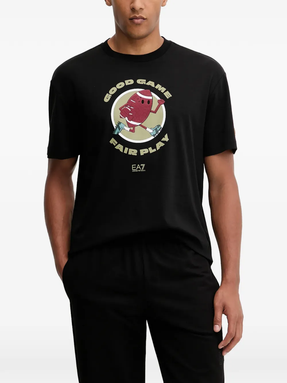 Ea7 Emporio Armani T-shirt con stampa - Nero