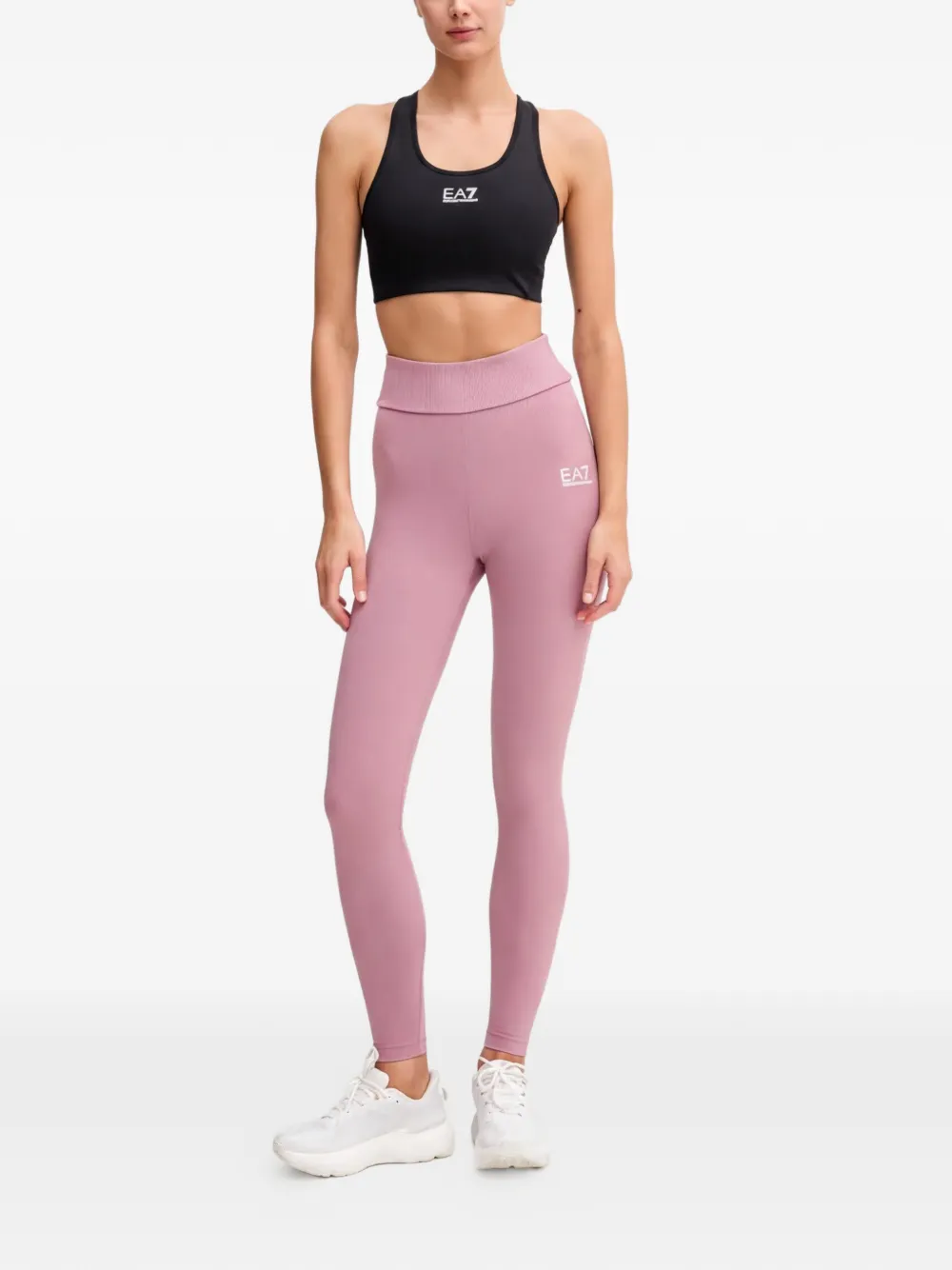 Ea7 Emporio Armani Legging met logoprint Roze