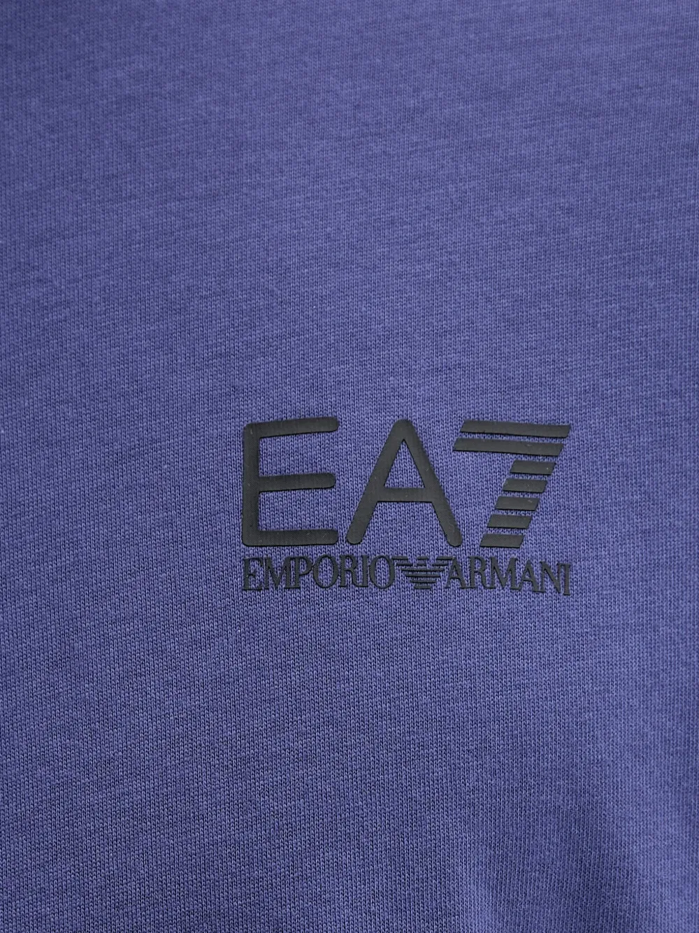 Ea7 Emporio Armani T-shirt met logoprint met ronde hals Paars