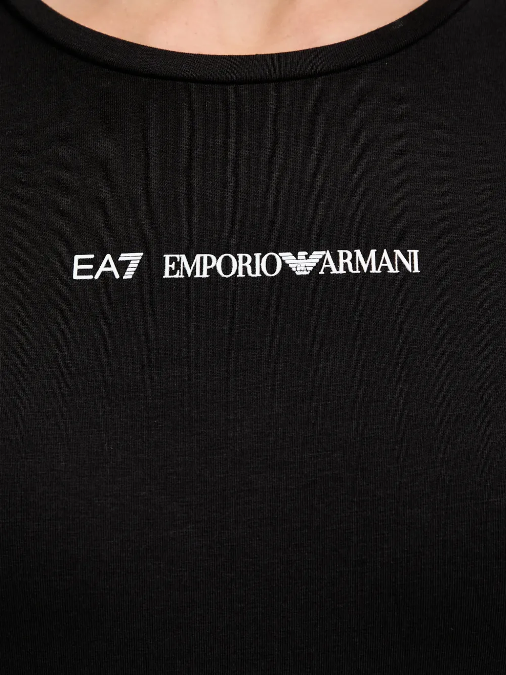 Ea7 Emporio Armani T-shirt met logoprint Zwart