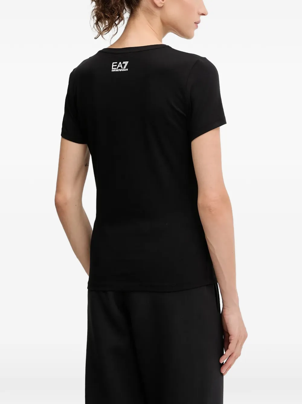 Ea7 Emporio Armani T-shirt met logoprint Zwart