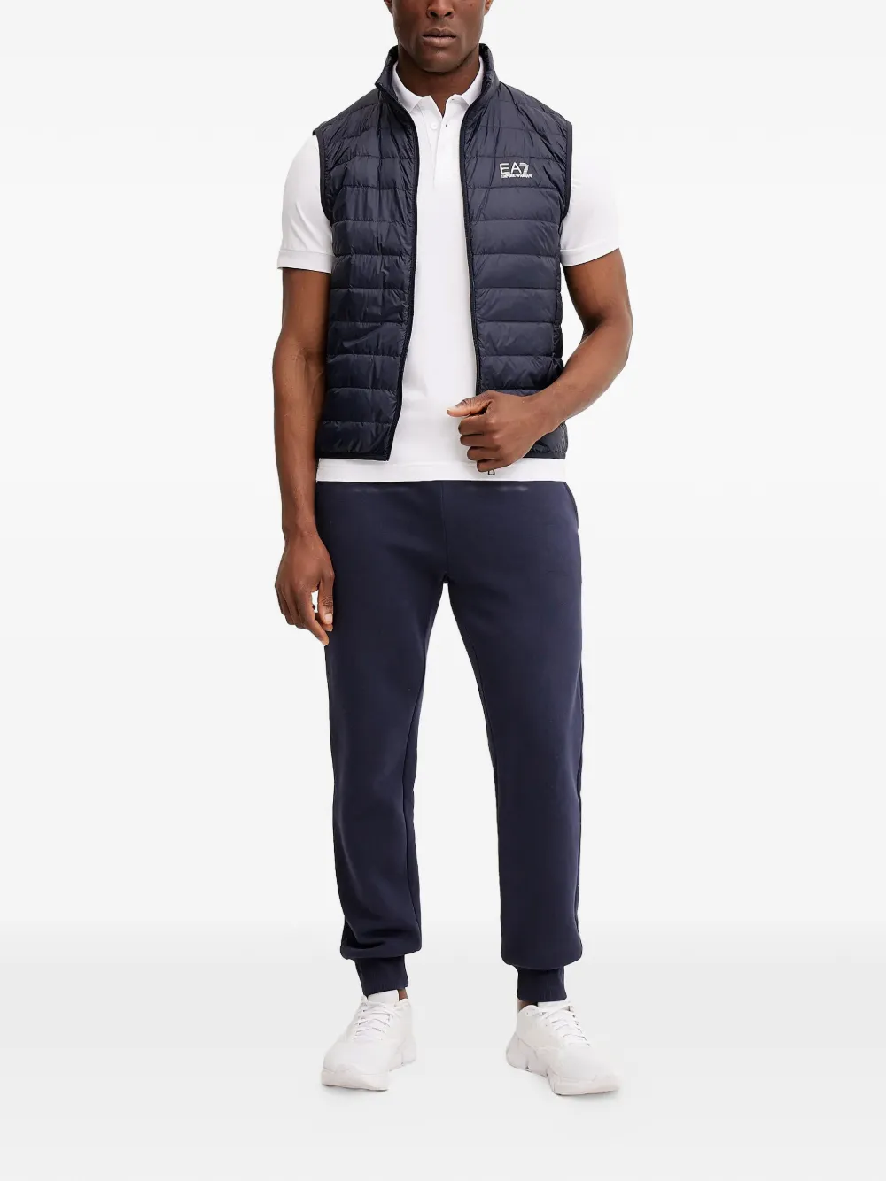 Ea7 Emporio Armani Poloshirt met logoprint Wit