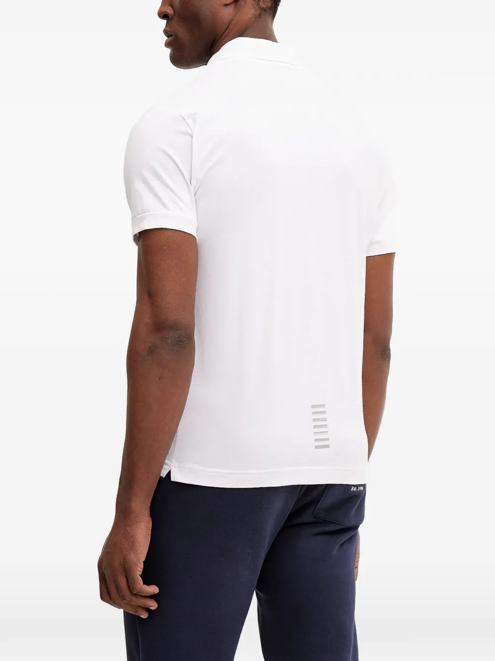 Ea7 Emporio Armani Poloshirt met logoprint Wit