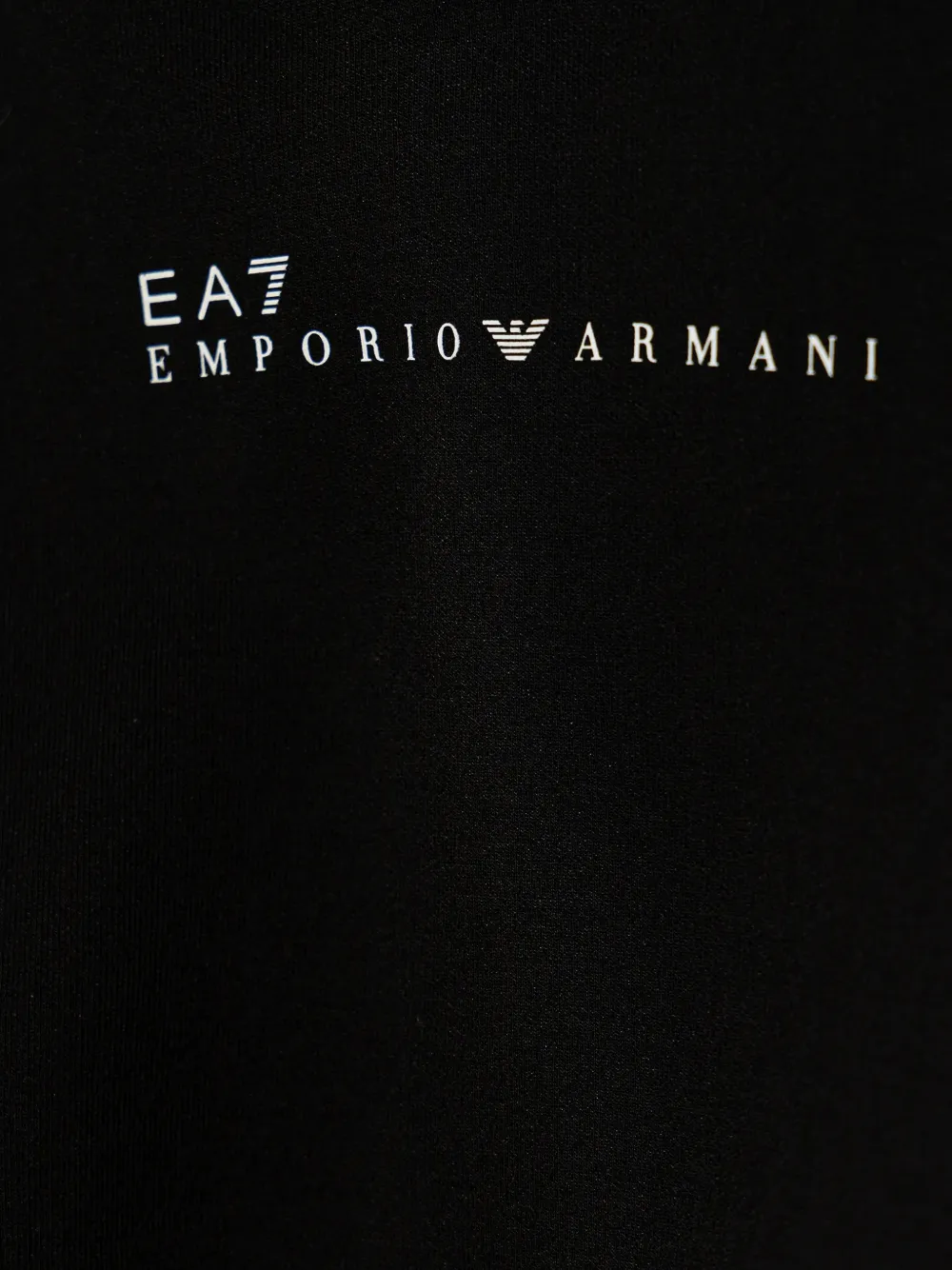 Ea7 Emporio Armani Hoodie met logo Zwart
