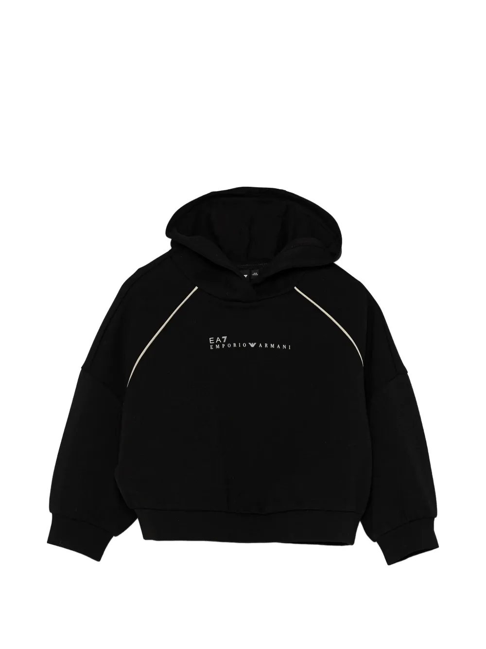 Ea7 Emporio Armani logo hoodie - Nero