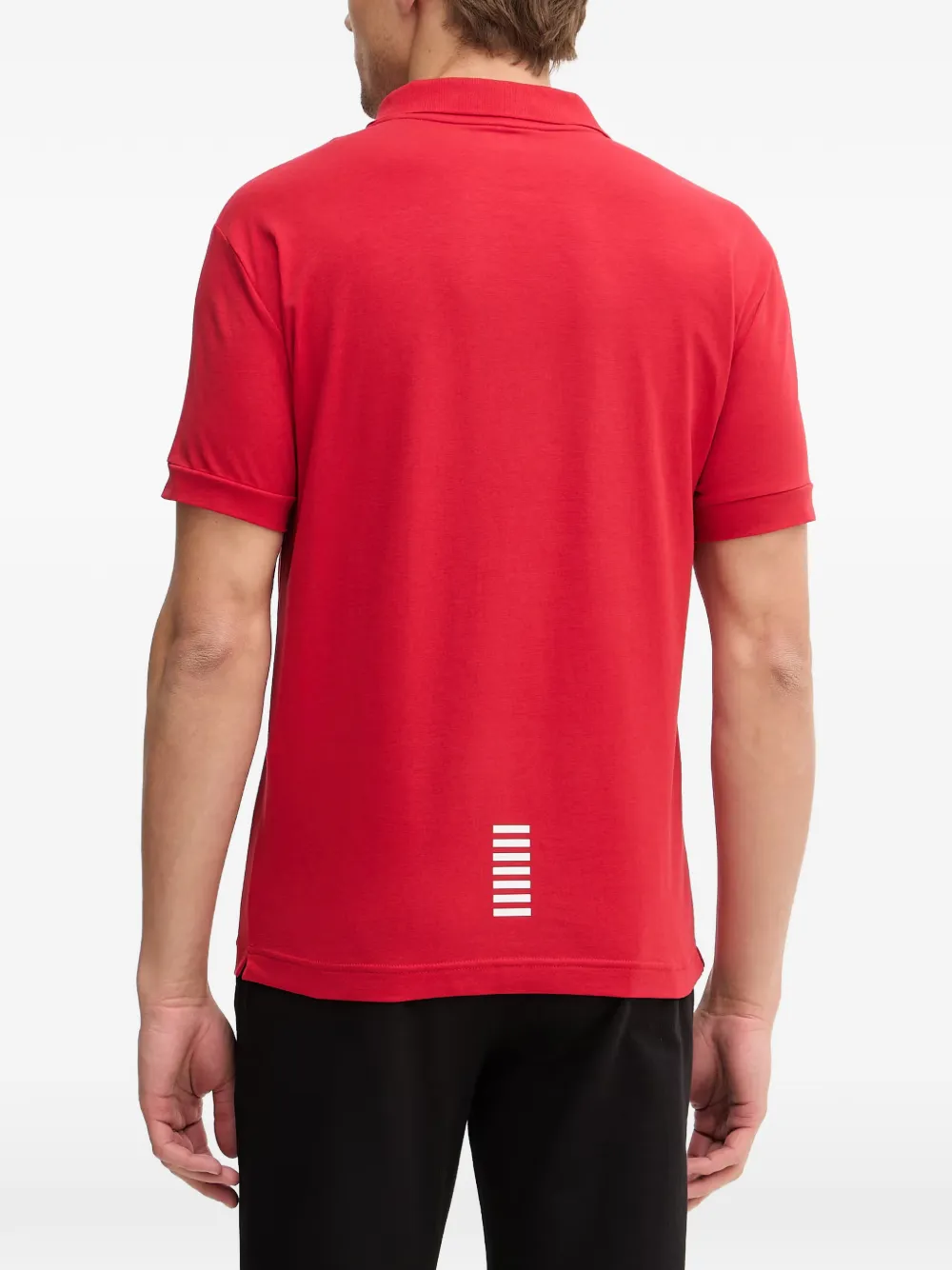 Ea7 Emporio Armani Poloshirt met logo Rood