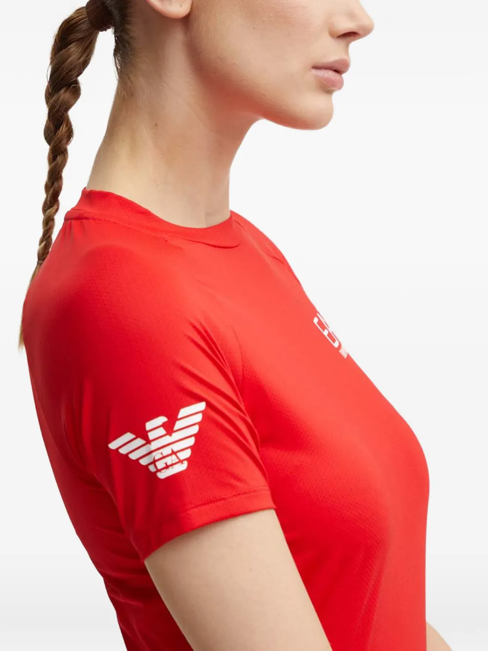 Ea7 Emporio Armani Tennis Pro T-shirt Rood