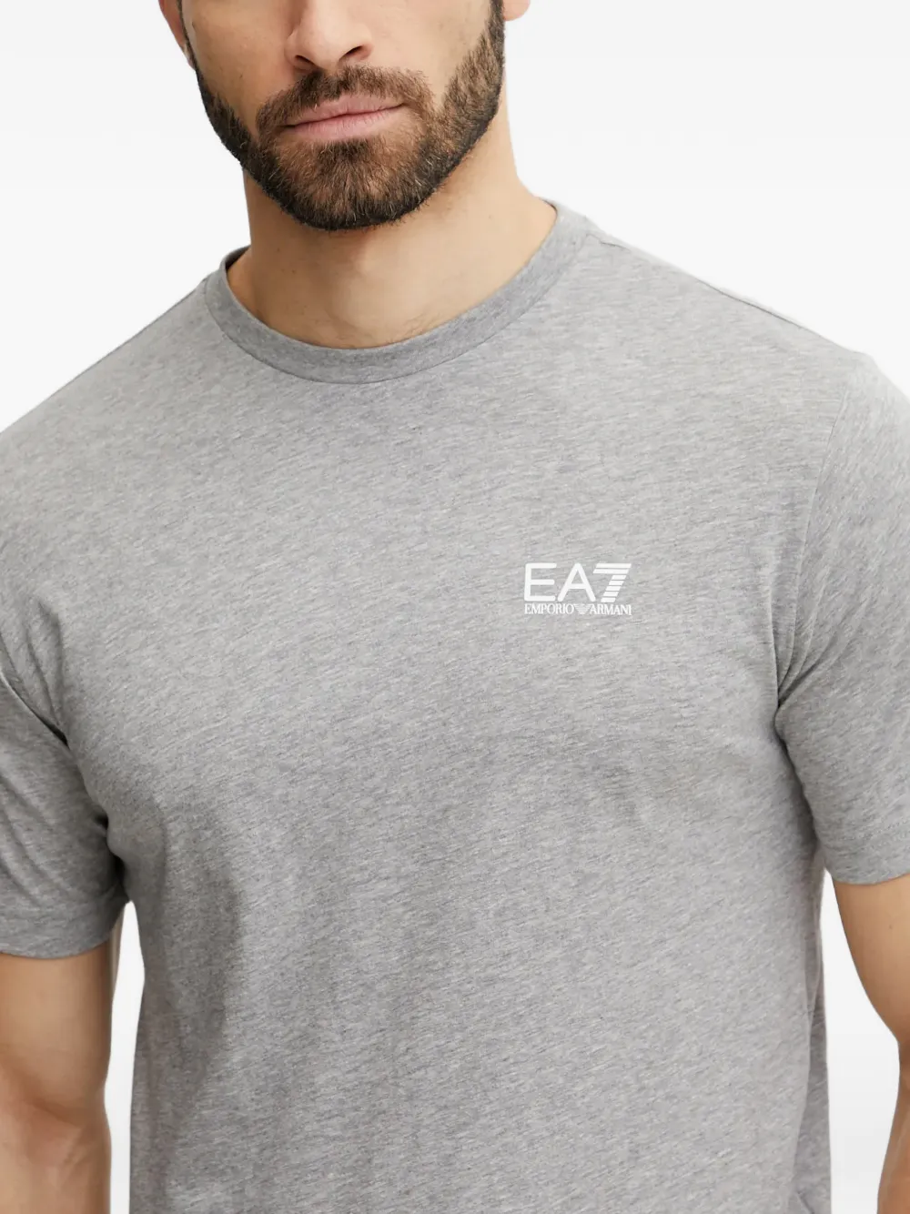 Ea7 Emporio Armani T-shirt met logoprint Grijs