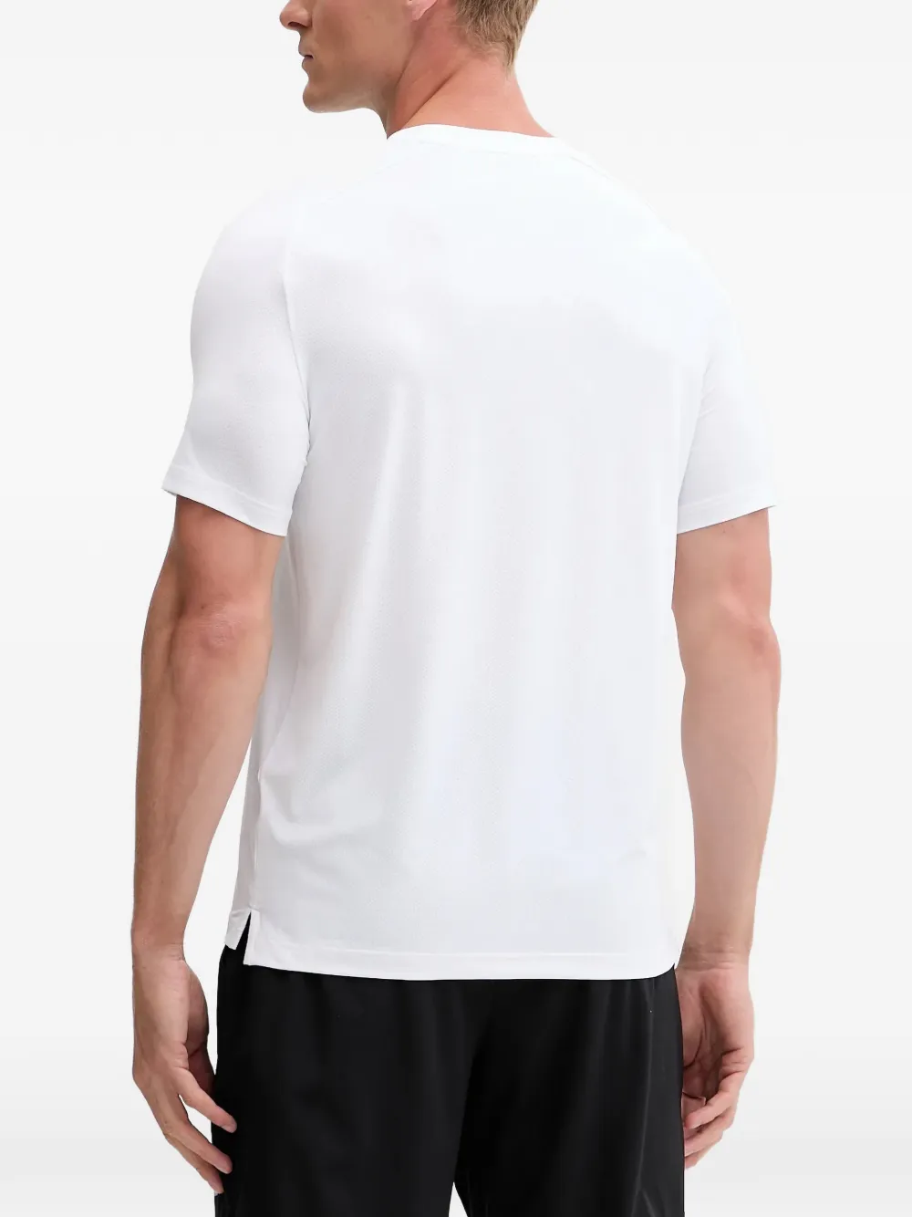 Ea7 Emporio Armani T-shirt met logoprint met ronde hals Wit
