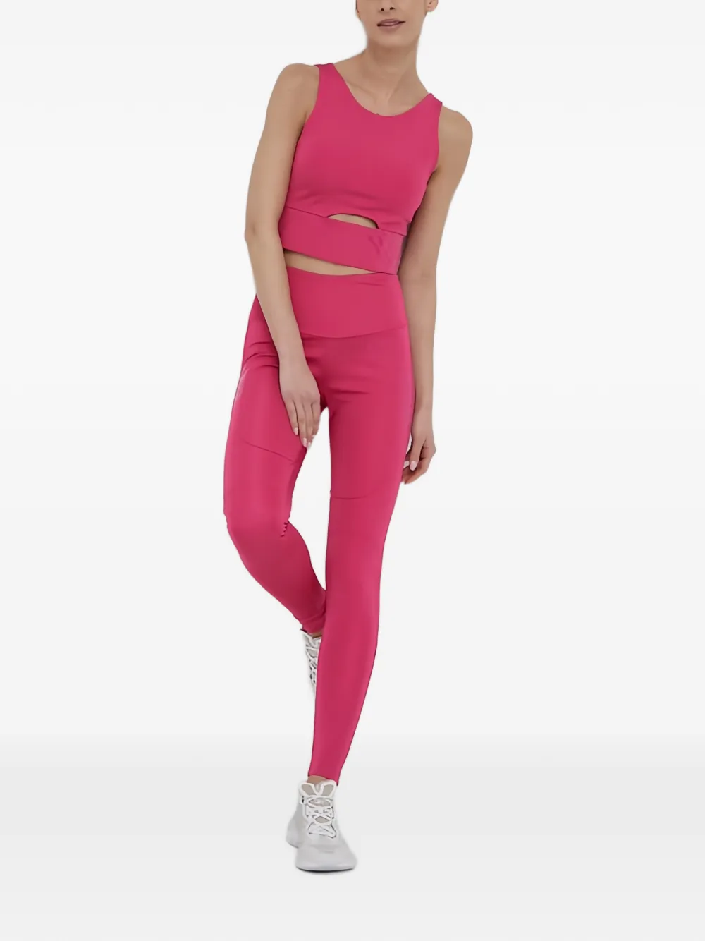 Ea7 Emporio Armani Legging met gestreept detail Roze