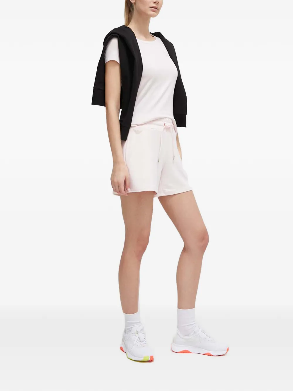 Ea7 Emporio Armani T-shirt met logo Roze