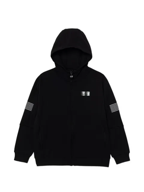 Ea7 Emporio Armani hoodie con detalle de rayas
