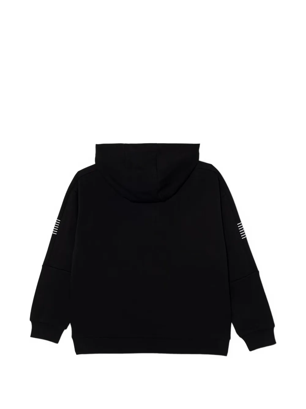 Ea7 Emporio Armani Hoodie met gestreept detail Zwart