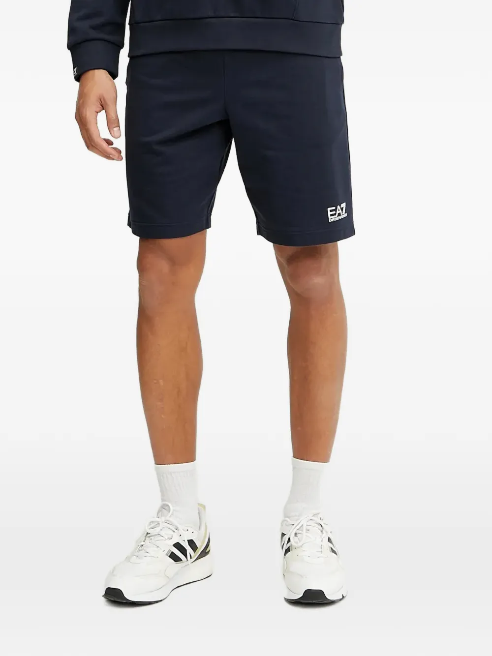 Ea7 Emporio Armani Bermuda con logo - Blu