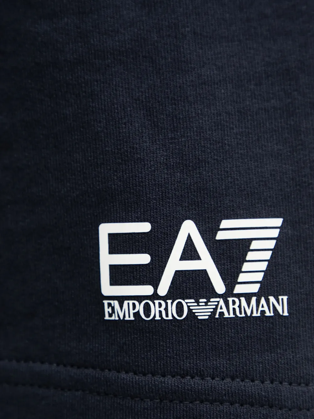 Ea7 Emporio Armani Shorts met logoprint Blauw